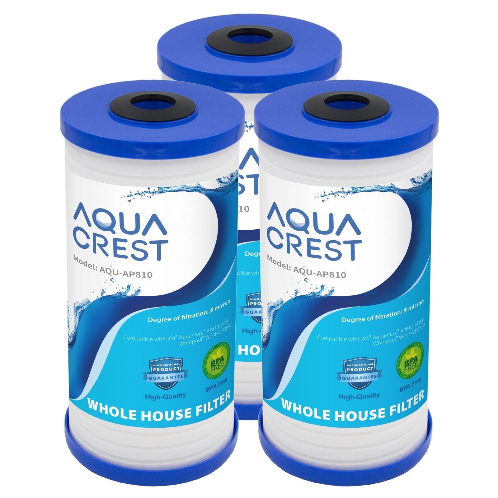 AQUACREST AP810 Whole House Water Filter, Replacement for 3M