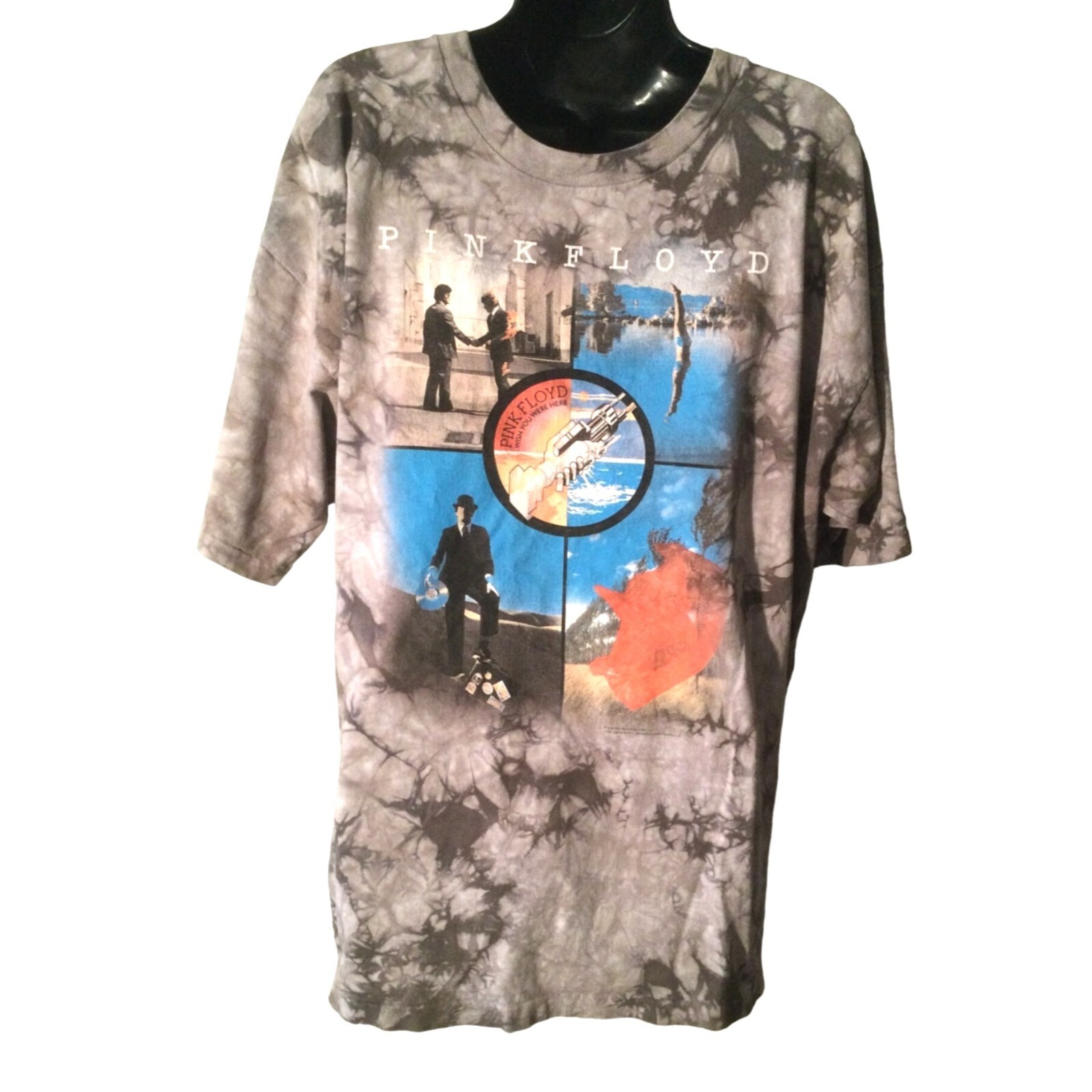 Vintage 90s Pink Floyd Wish You Were Here Grey Single Stitch