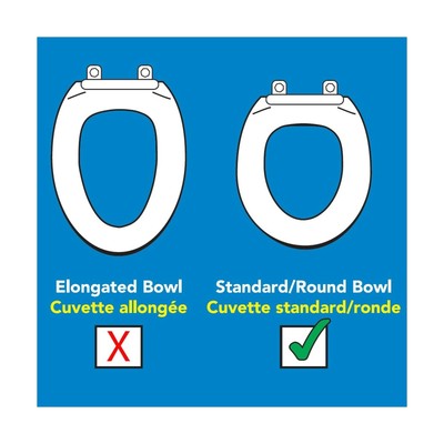 Carex Health Brands Toilet Seat Elevator with Handles for Standard Round Toil...
