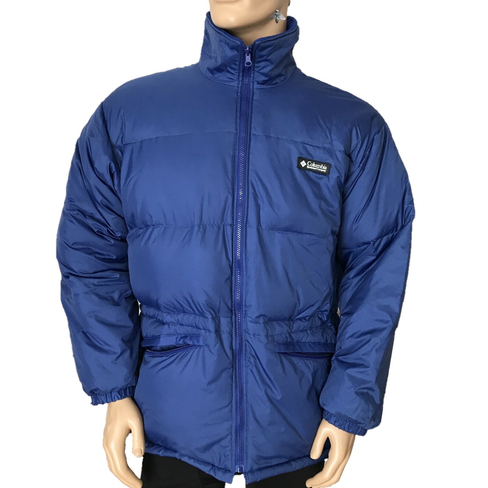 downjacket Blue men's puffa jacket 00s