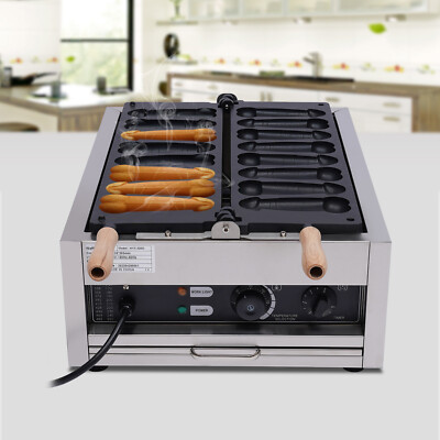 Commercial Hamburger Waffle Maker Electric Non-stick Waffle Baking Machine 2200W