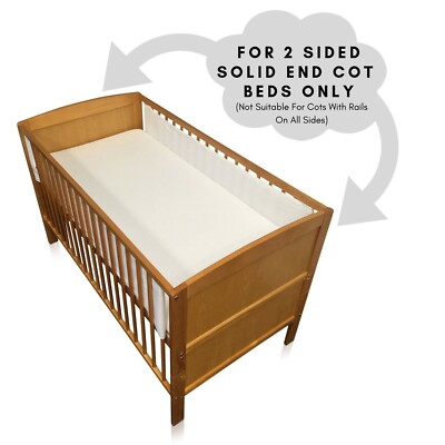 breathable cot bumper 2 sided