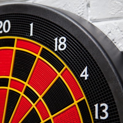 Arachnid CricketPro 650 Electronic Dart Board and Darts Set, Black, 1