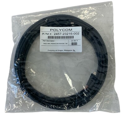New Polycom RealPresence Group Microphone Array Cable 7.6M 2457-23216-002