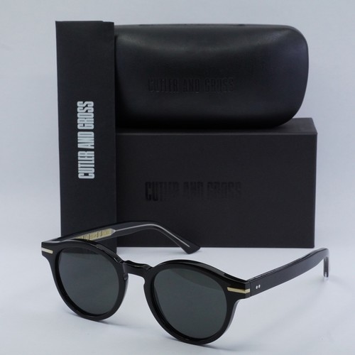 Pre-owned Cutler And Gross Cg1338s 001 Black/grey 51-21-150 Sunglasses In Blue