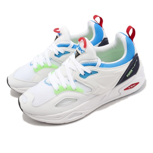 Puma TRC Blaze Tech White Ocean Dive Blue Men Casual Lifestyle Shoes 384960-01