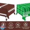 Gatherfun Football Party Decorations Disposable Tablecloth Plastic Touchdown Table Cover for Birthday Football Party Games Decoration 54 X 108Inch，2 Pack