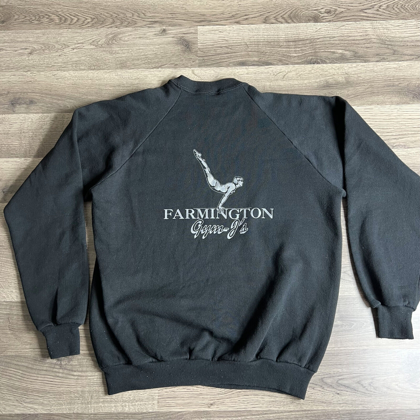 VTG Gymnastics Sweatshirt Fits Large Raglan 1980s Farmington VTG Gymnastics Sweatshirt Fits Large Raglan 1980s Farmington