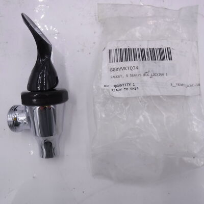 OEM Wilbur Curtis WC-1800 Locking  Faucet In Black 1-1/32''-14 For SCRU-600-20
