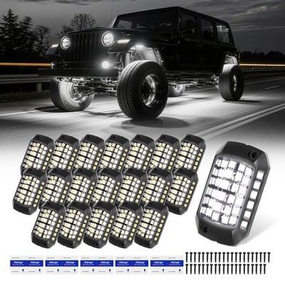 Universal LED Rock Light For Chevy Colorado GMC Canyon Truck ATV 20PC 6000K