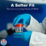 Raxwell Nitrile Gloves - Chemical Resistant Dishwashing Gloves - Textured Grip Waterproof Work Gloves - Heavy Duty Extended Cuff Protection - Large, Blue, 50 Count, 8.5 Mil