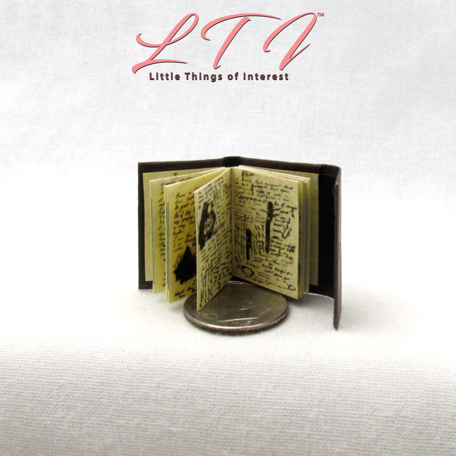 JOURNAL OF IMPOSSIBLE THINGS 1:12 Scale Miniature Readable Illustrated Book