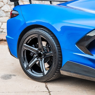 19x8.5/20x11 MRR Forged F23 fit Corvette C8 5x120 38/48 Gloss Black Wheels Rims