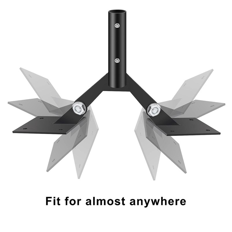 Weather Vane Bracket Steel Weathervane Roof Mount Weather Station w/ Screws