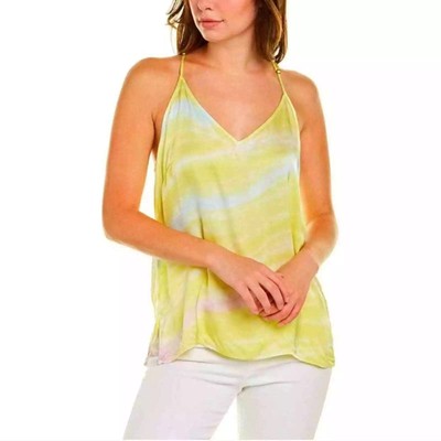 Young Fabulous & Broke Mi Amor Racerback Tank in Zest Ripple Tie Dye Size L NWOT