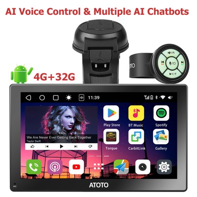 ATOTO P9 7in AI Voice Support Portable Car Stereo-4+32G 4G LTE GPS Tracker Radio
