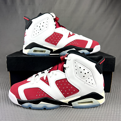 Nike Air Jordan 6s VI Carmine Retro 2021 384665-106 Kid’s 4-5.5Y / Women's  5.5-7