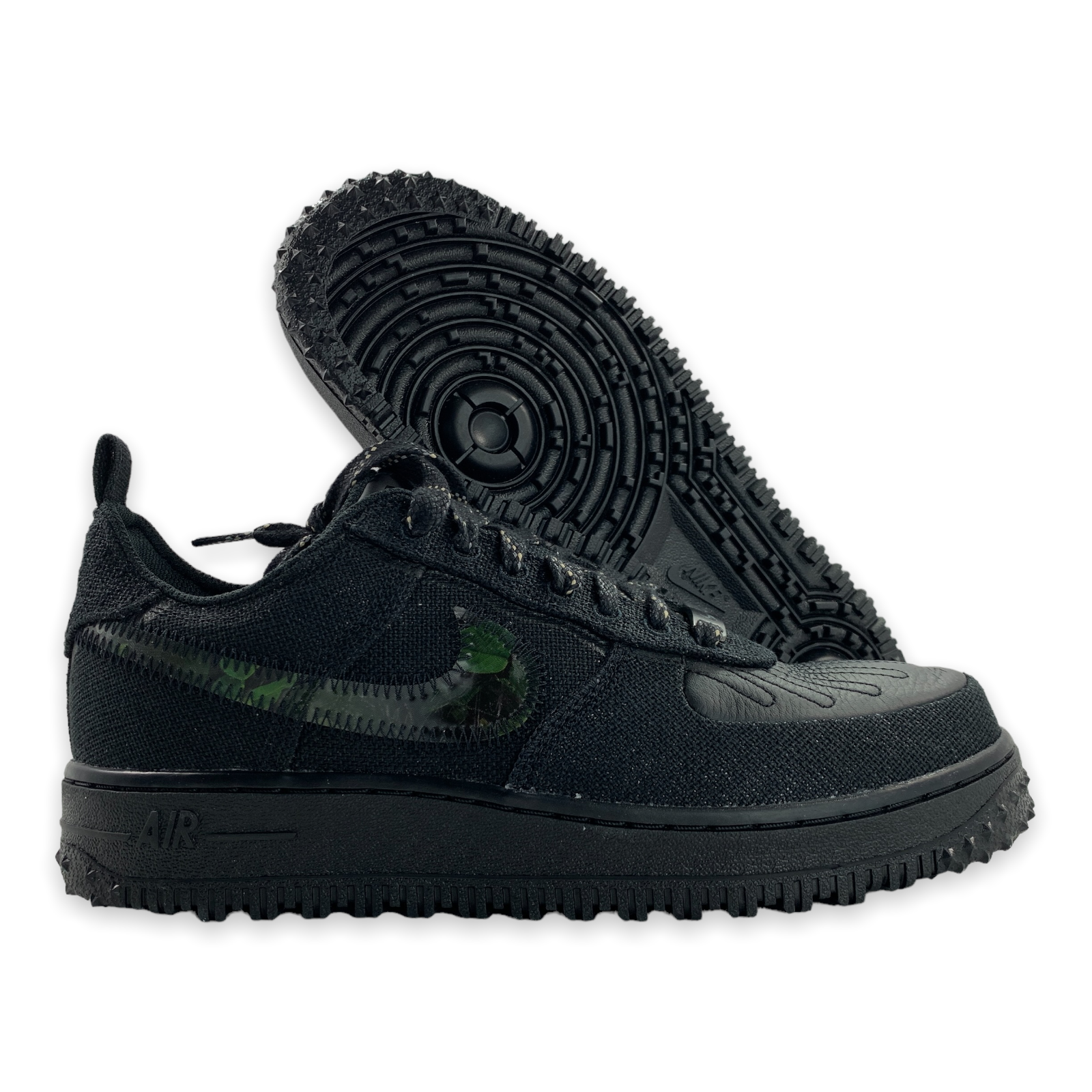 

Мужские кроссовки Nike Air Force 1 Low By You ID FM Future Movement, черные, зеленые, 8, Черный, Nike Air Force 1
