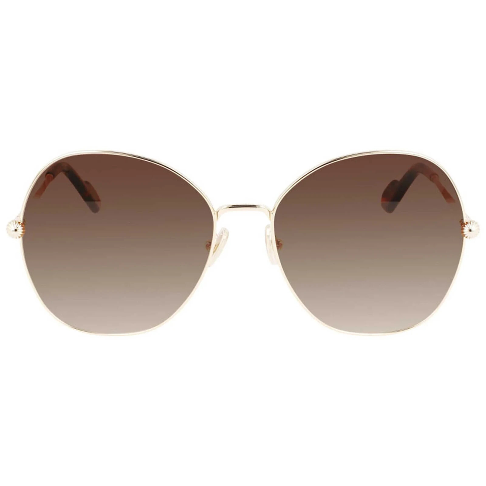 サングラス Lanvin Sunglasses LNV126SLB 710 Luxury Round l Frame Lanvin Designer Sunglasses | SmartBuyGlasses