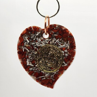 Venus II Keychain/Pocket Orgonite, Provides EMF Protection, Strength, & Enduranc