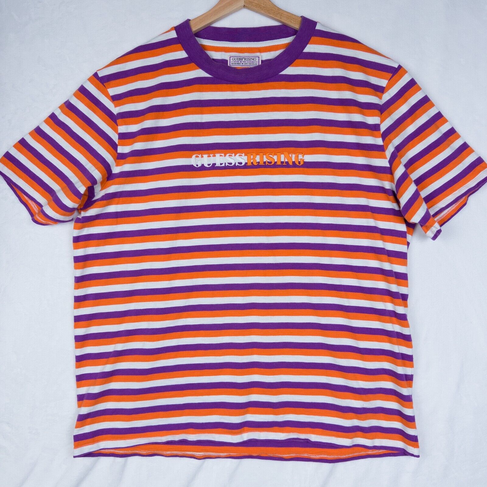 Guess x 88 Rising Shirt Men Extra Large Purple Orange Unisex Guess x 88 Rising Shirt Men Extra Large Purple Orange Unisex