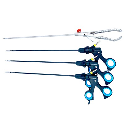 Laparoscopic Grasper Scissor Forceps Needle Holder 5mm Set Surgical Instruments