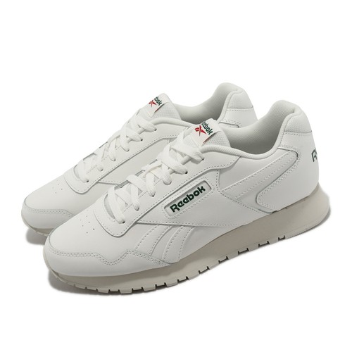 

Reebok Glide Chalk White Green Мужчины Унисекс Повседневная обувь для образа жизни Кроссовки GW4788, Белый, Glide