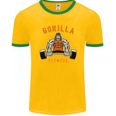 T-Shirt Ringer Pour Hommes Gym Gorilla Fitness Bodybuilding