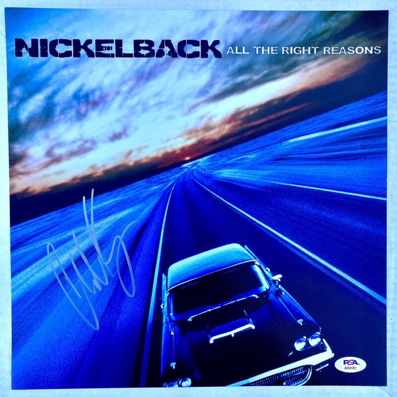 Chad Kroeger Signed Nickelback All the Right Reasons Album Photo w/ PSA/DNA COA