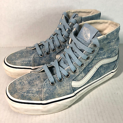 Acid denim vans high top clearance