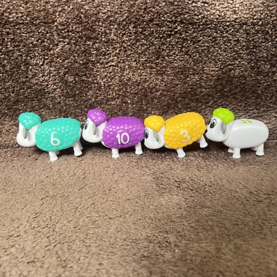 COUNTING SHEEP Learning Resources Snap-n-learn KINDERGARTEN LEARNING TOOL PARTS
