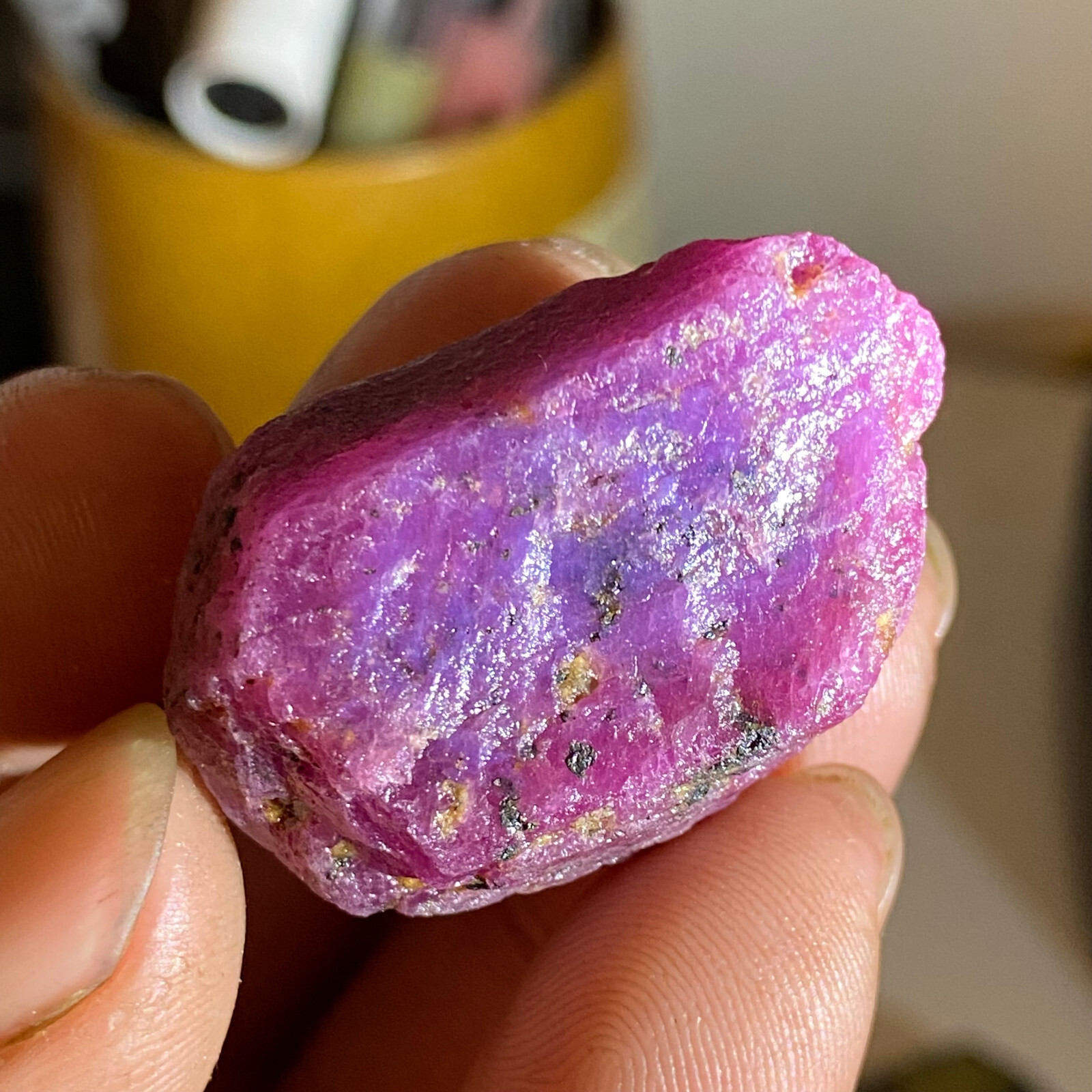 122ct Raw Natural Ruby Red Corundum Crystal Gems Rough
