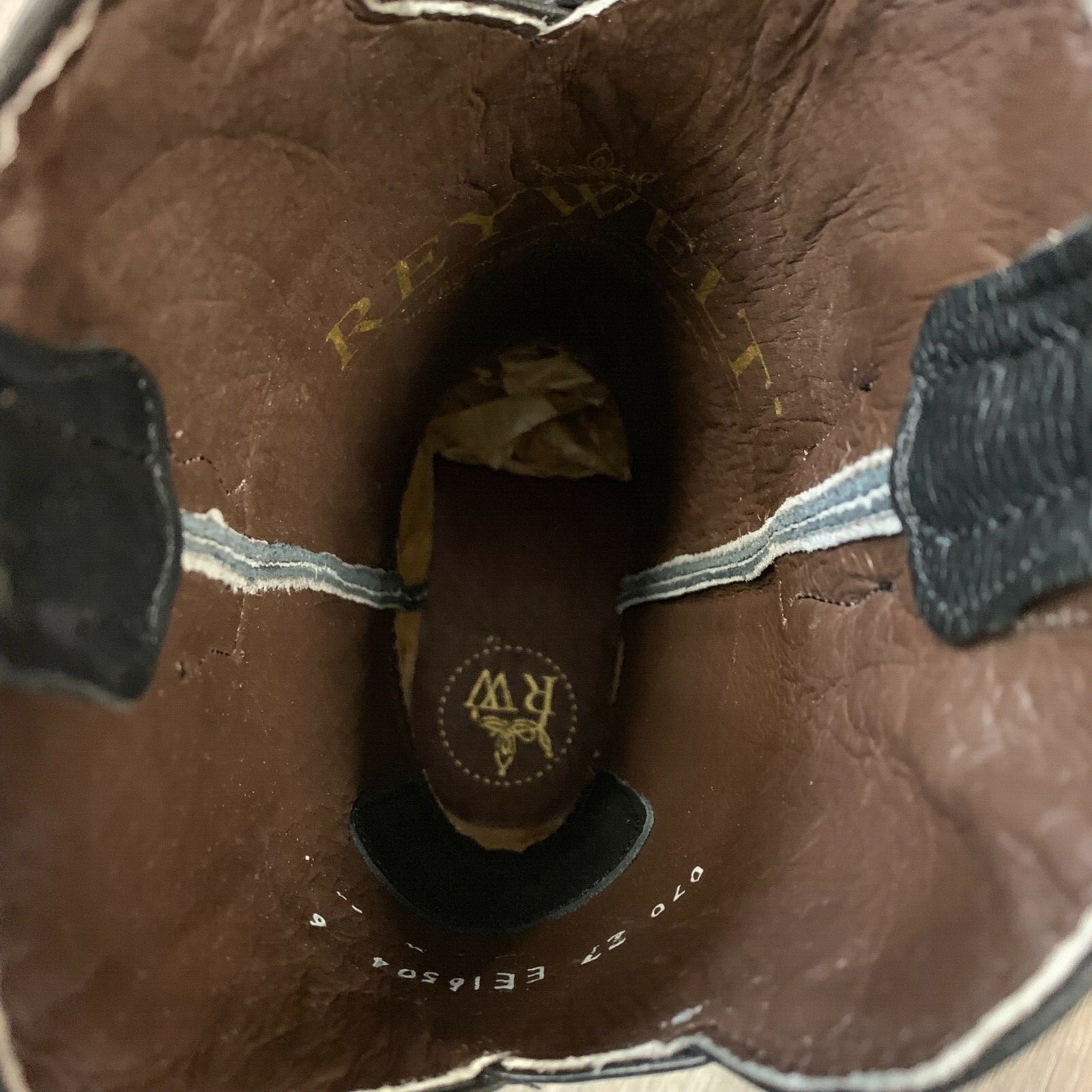 MEN'S RODEO COWBOY BOOTS GENUINE LEATHER BROWN SQUARE TOE BOTA RANCH SADDLE