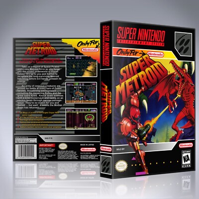 SNES Case - NO GAME - Super Metroid