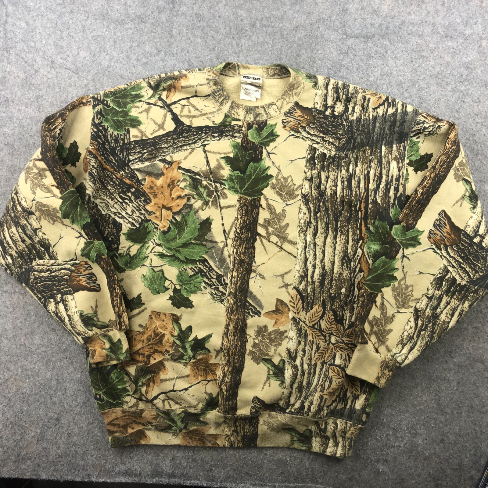送料無料 内祝い Jerzees Vintage Outdoors RealTree Camo XL Mens Sweatshirt トップス