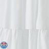 Curtainworks Flounced Ruffle Rod Pocket one Curtain Panel, 63 in, White