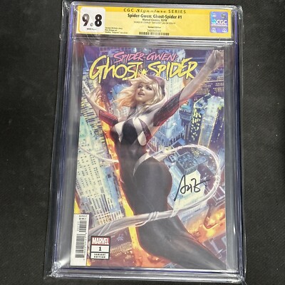 Spider-Gwen: Ghost-Spider #1 CGC SS 9.8 Signed By Stanley Artgerm Lau Trade