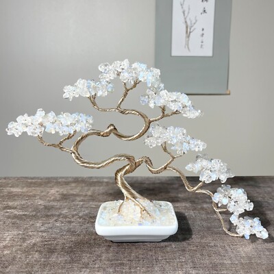 Opal  Bonsai Crystal tree Opal Gemstone Bonsai Tree Home Decor