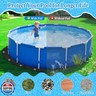 YVVZHOU PANN 300G/M² Thicker Round Pool Pads for Above Ground Pool, Under Pool Pad Round, Above Ground Pool Liners Round with Metal Grommets, Under Pool Mats to Prevent Punctures Pool Tarp
