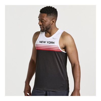 

Saucony Men NYC Секундомер Singlet New York 2022  Одежда