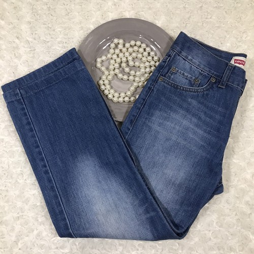 Levi's Boy's Size 14 Reg 514 Straight Leg 100% Cotton Blue Jeans GQ403