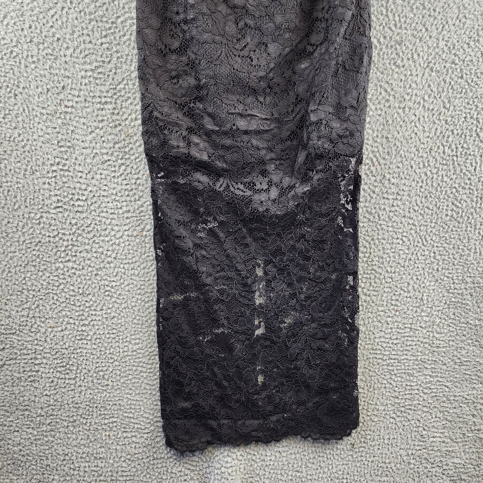 Bardot Artemis Midi Lace Dress Women's 2 Black Sweetheart Neck Back Zip Closure - Picture 4 of 13