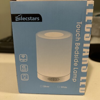 Elecstars LED Touch Bedside Lamp New Wireless Bluetooth Speaker Wireless 4.0