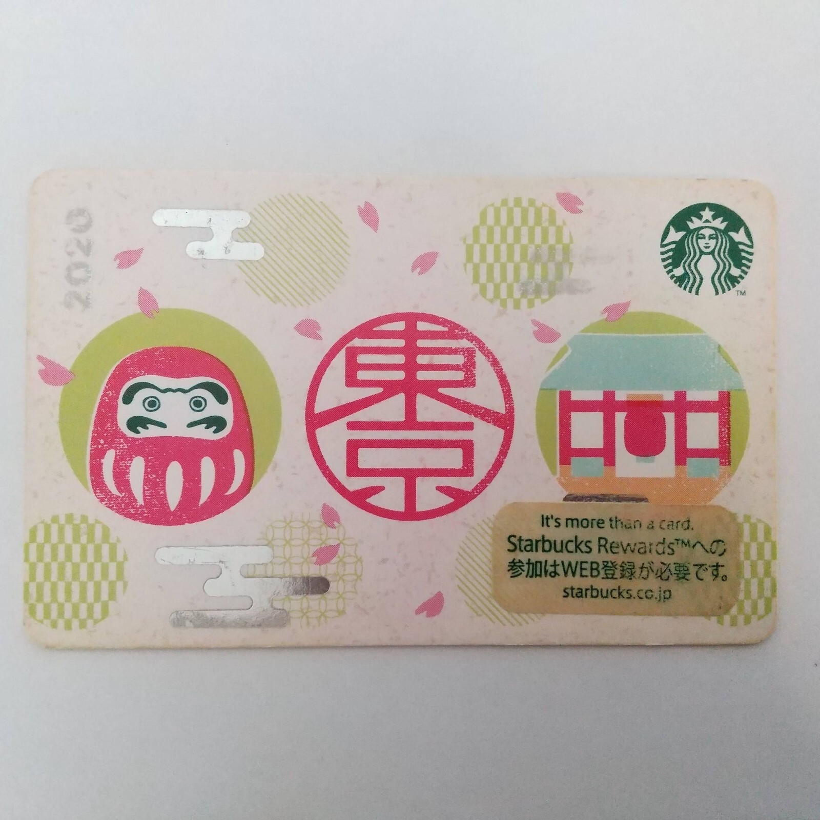Starbucks Japan Card 2020 No 6180 Tokyo Icons PIN INTACT