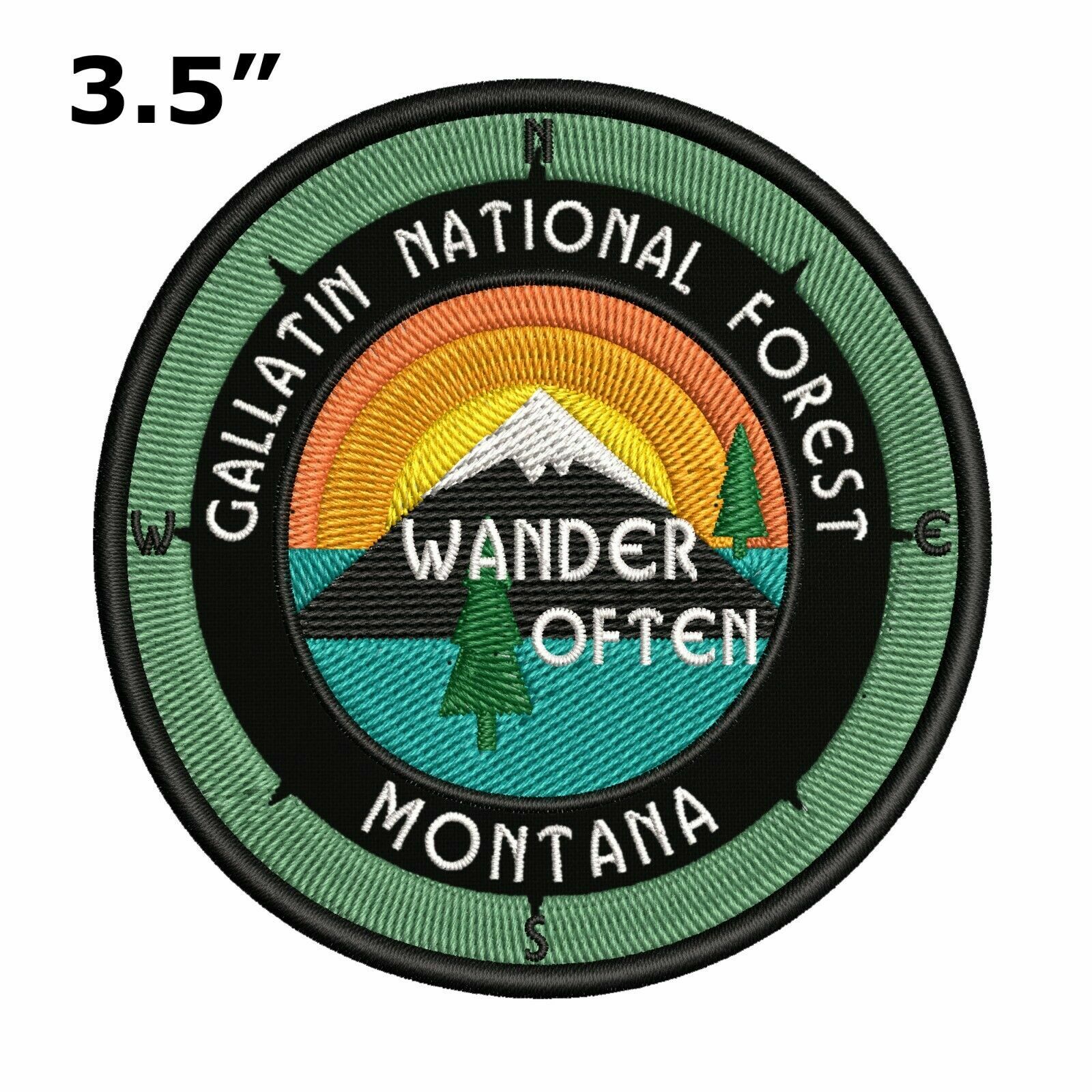 Gallatin National Forest Montana Car Truck Window Bumper Sticker Decal Applique