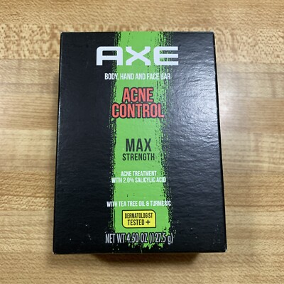 AXE Body Hand & Face Soap Bar, Acne Control Treatment 4.5 Oz Quantity Discount
