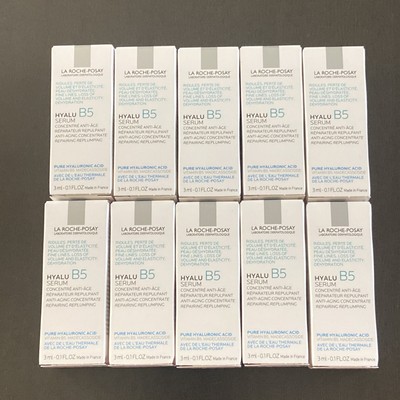 Lot of 10 La Roche-Posay Hyalu B5 Serum Pure Hyaluronic Acid 0.1 Fl Oz -3mL Mini