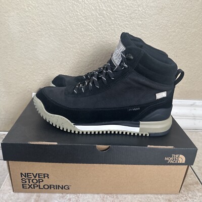 THE NORTH FACE Back To Berkeley lll Leather WP men's boots Black Size 9 New