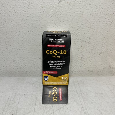 Rite Aid Qunol Ultra CoQ10 100mg 3x Better Absorption 120 Softgels 05/26+ NEW