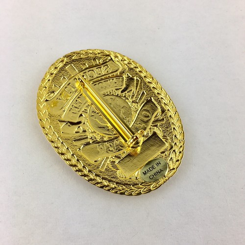 Security Officer Obsolete Badge *Collectable Purposes Only* Gold Color FREE S&H.